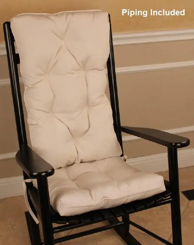 Sunbrella® Fabric Rocking Chair Cushion Set-2036