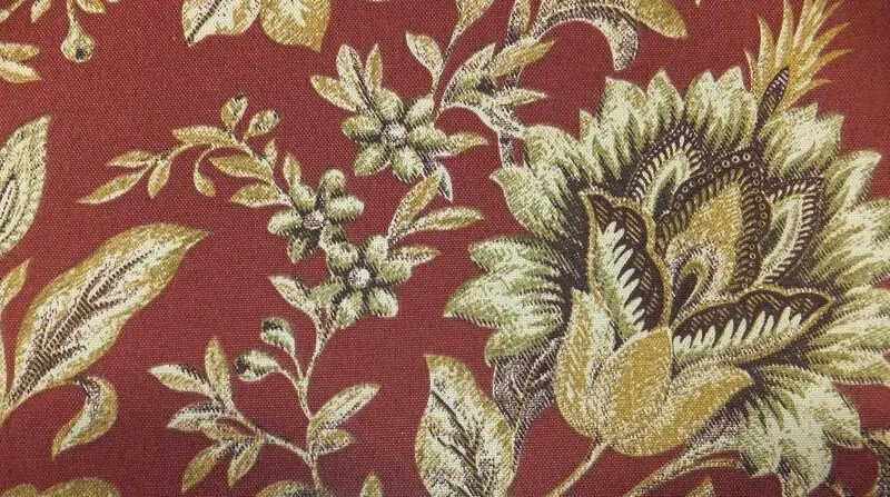 Rocking Chair Cushion Set - Pattern Fabrics-Deep Blooms (0540)