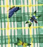 Rocking Chair Cushion Set - Pattern Fabrics-Green Summer Picnic (063)