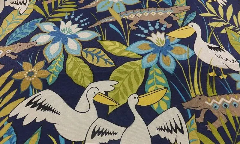 Rocking Chair Cushion Set - Pattern Fabrics-Pelican Paradise (0565)