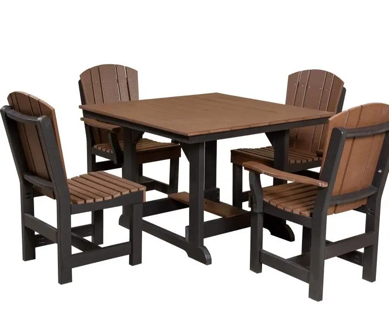 Heritage Table 44x44 w/ 4 Dining Chairs