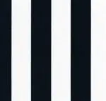 Deluxe Rocking Chair Cushion Set - Striped Fabrics-Referee Stripe (0473)