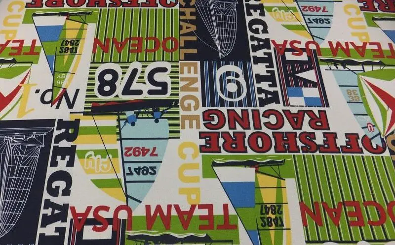 Rocking Chair Cushion Set - Pattern Fabrics-Sailing Legends (0581)