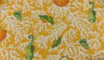 Rocking Chair Cushion Set - Pattern Fabrics-Sea Horses' Haven in Tangerine (0586)