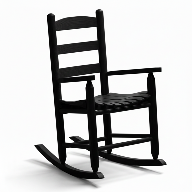 52 Allison Child Rocker - Black