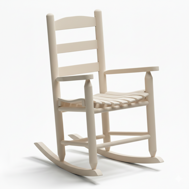 52 Allison Child Rocker - White