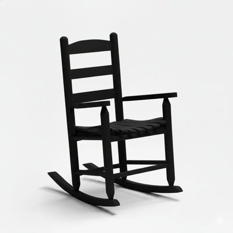 52 Allison Child Rocker - Black