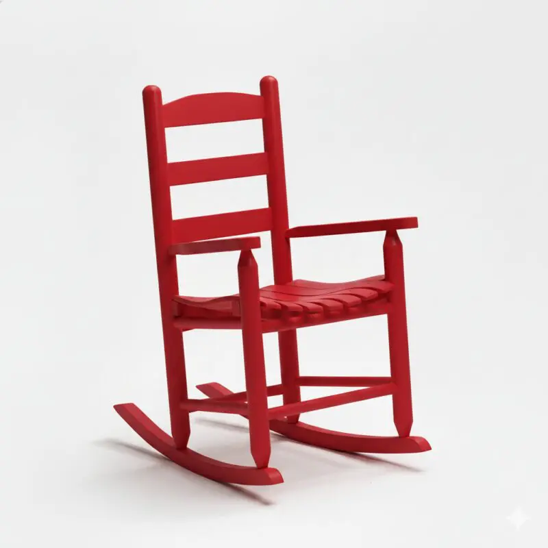52 Allison Child Rocker - Geranium Red