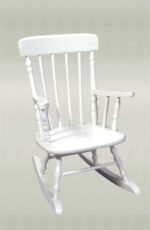 Child's Deluxe Spindle Rocking Chair - White Child's Deluxe Spindle Rocking Chair - White
