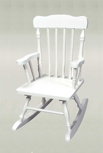 Children's Colonial Rocking Chair - White