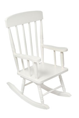 Children's Spindle Rocking Chair - White