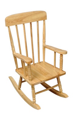 Kids Spindle Rocking Chair - Natural