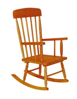 Kids' Spindle Rocking Chair - Honey