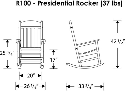 POLYWOODÂ® Presidential Rocking Chair