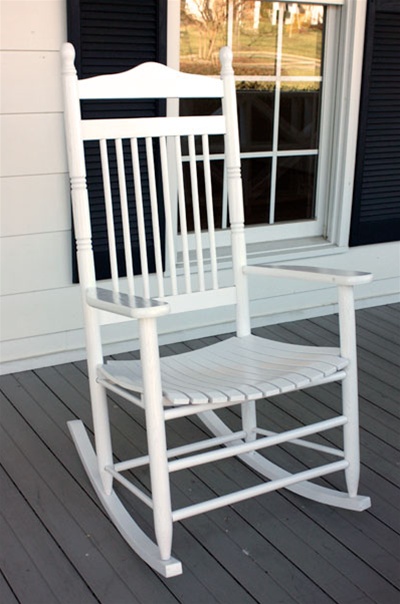 Spindle Back Rocking Chair 3 Piece Assembled Set