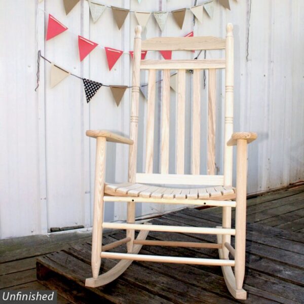 Country Style Slat Back Rocking Chair-719