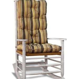 Deluxe Rocking Chair Cushion Set - Striped Fabrics-0