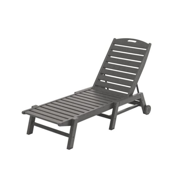POLYWOOD® Nautical 3-Piece Armless Chaise Set-1461
