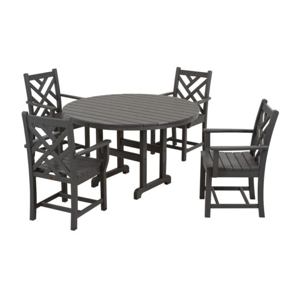 POLYWOOD® Chippendale 5-Piece Dining Set-1276