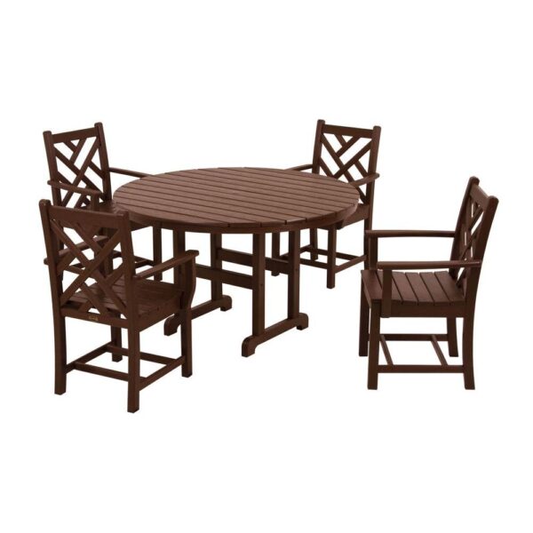 POLYWOOD® Chippendale 5-Piece Dining Set-1274