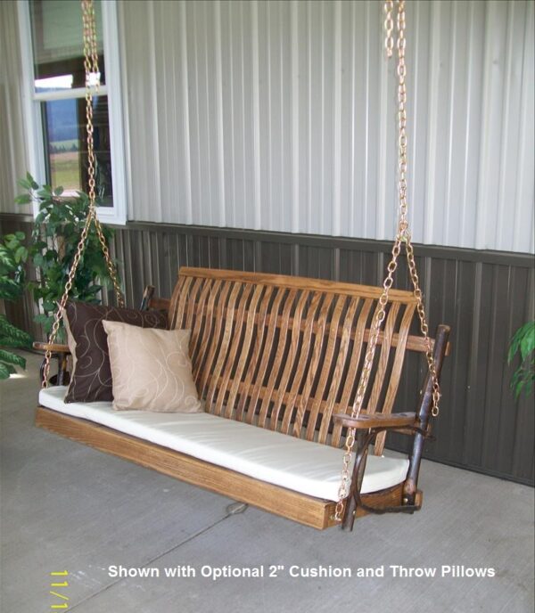 Classic Porch Swing - Hickory-1698