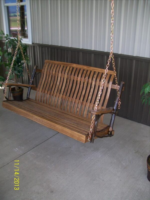 Classic Porch Swing - Hickory-1699