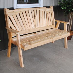 Fanback Garden Bench - Cedar-0