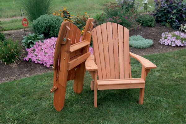 Folding Reclining Adirondack Chair - Cedar-1660
