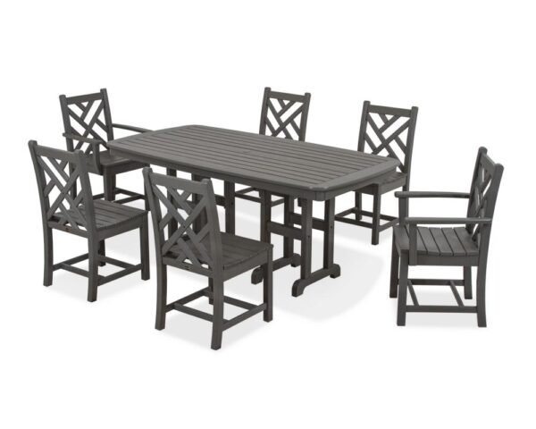 POLYWOOD® Chippendale 7-Piece Dining Set-2298