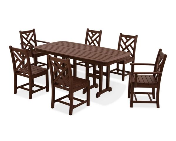 POLYWOOD® Chippendale 7-Piece Dining Set-2293