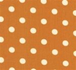 Rocking Chair Cushion Set - Pattern Fabrics-Burnt Orange Polka Dots (0375)