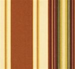 Deluxe Rocking Chair Cushion Set - Striped Fabrics-Chestnut Stripe (0283)