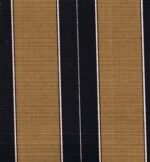 Deluxe Rocking Chair Cushion Set - Striped Fabrics-Log Cabin (Black/Tan) Stripe (099)
