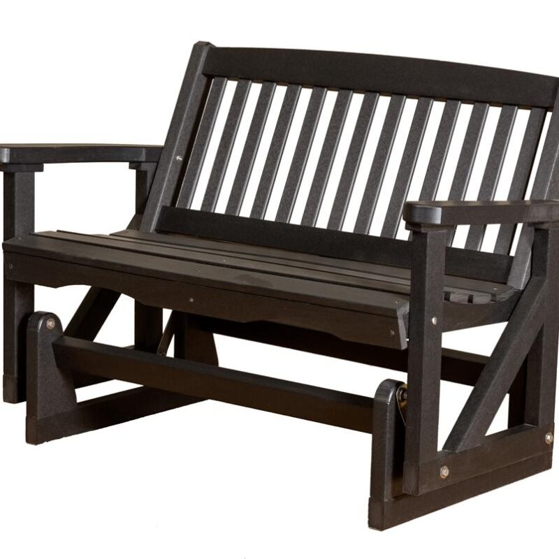 Classic Mission Glider smooth gliding chair for patio relaxation - premium home furnishing