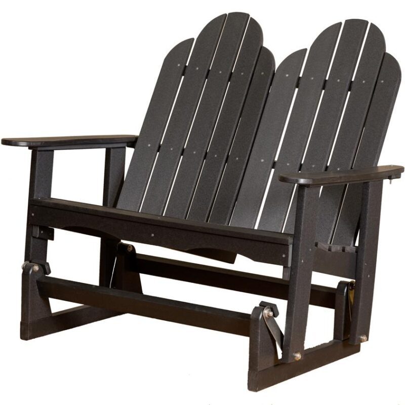 Classic Adirondack Glider smooth gliding chair for patio relaxation - premium home furnishing
