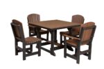 Heritage Table 44x44 w/ 4 Dining Chairs