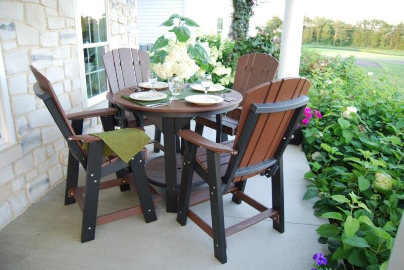 Heritage 5 Piece Patio Pub Set Heritage 5 Piece Patio Pub Set furniture product - high-quality furniture piece - premium home furnishing