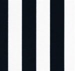 Deluxe Rocking Chair Cushion Set - Striped Fabrics-Referee Stripe (0473)