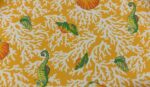 Rocking Chair Cushion Set - Pattern Fabrics-Sea Horses' Haven in Tangerine (0586)