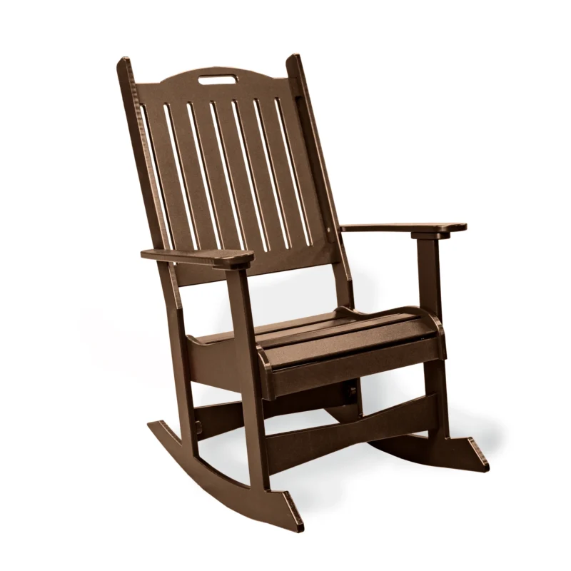 Polyboard Rocking Chair - Chocolate Brown