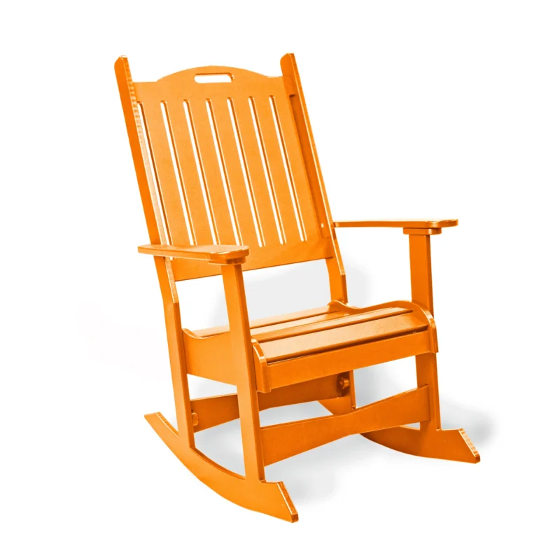 Polyboard Rocking Chair - Sunset Organge