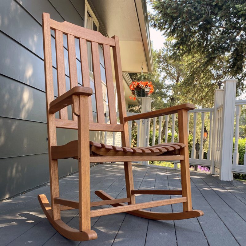 Americana Rocker Natural sturdy dining or accent chair furniture - premium home furnishing
