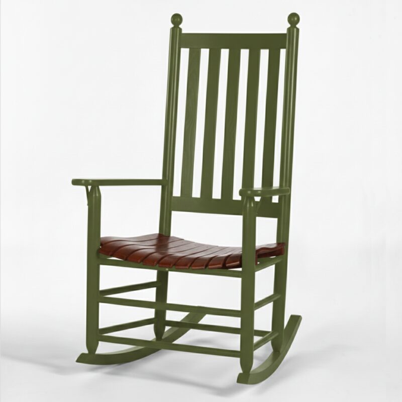 430-Classic-Rocker-NE-Green rocking chair with premium comfort design
