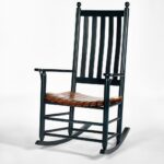 470-Classic-Lumbar-Rocker-Black rocking chair with premium comfort design