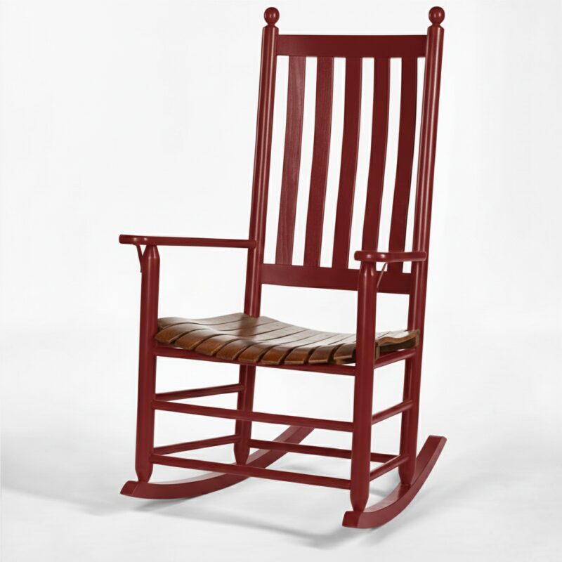 470-Classic-Lumbar-Rocker-Geranium rocking chair with premium comfort design