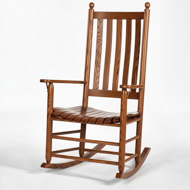 470-Classic-Lumbar-Rocker-Harvest rocking chair with premium comfort design