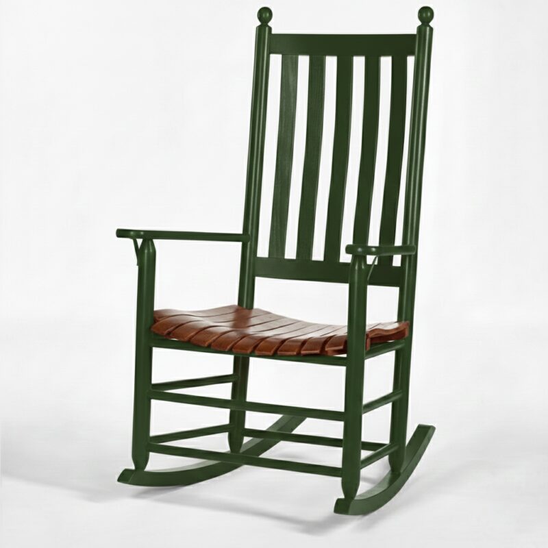 470-Classic-Lumbar-Rocker-Hunter-Green rocking chair with premium comfort design
