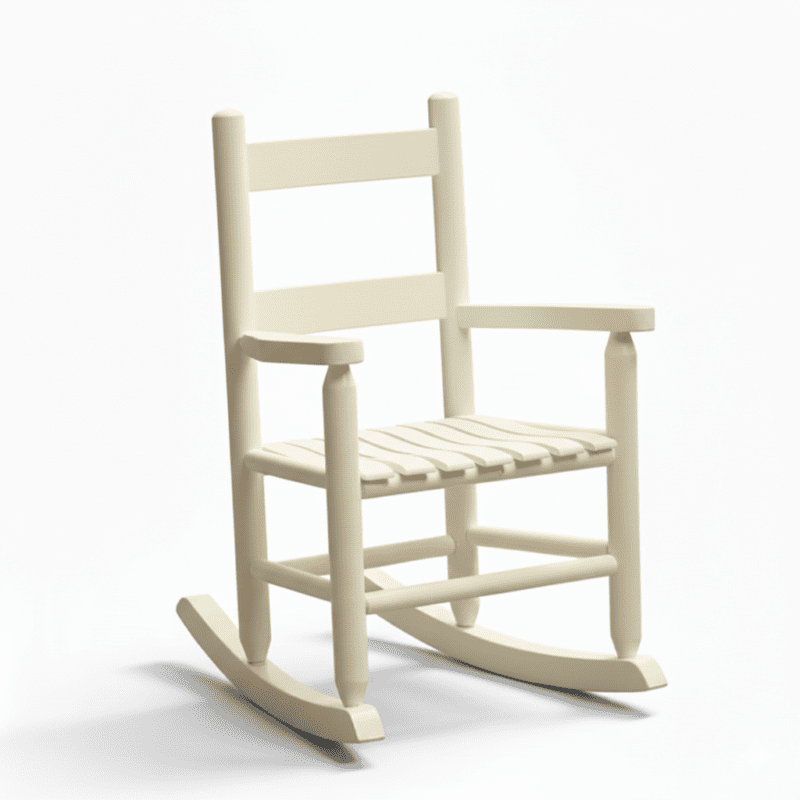 50-KidsRocker-white rocking chair for comfortable outdoor relaxation