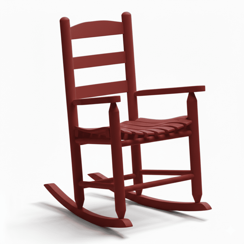 52-Allison-Life-Red rocking chair with premium comfort design