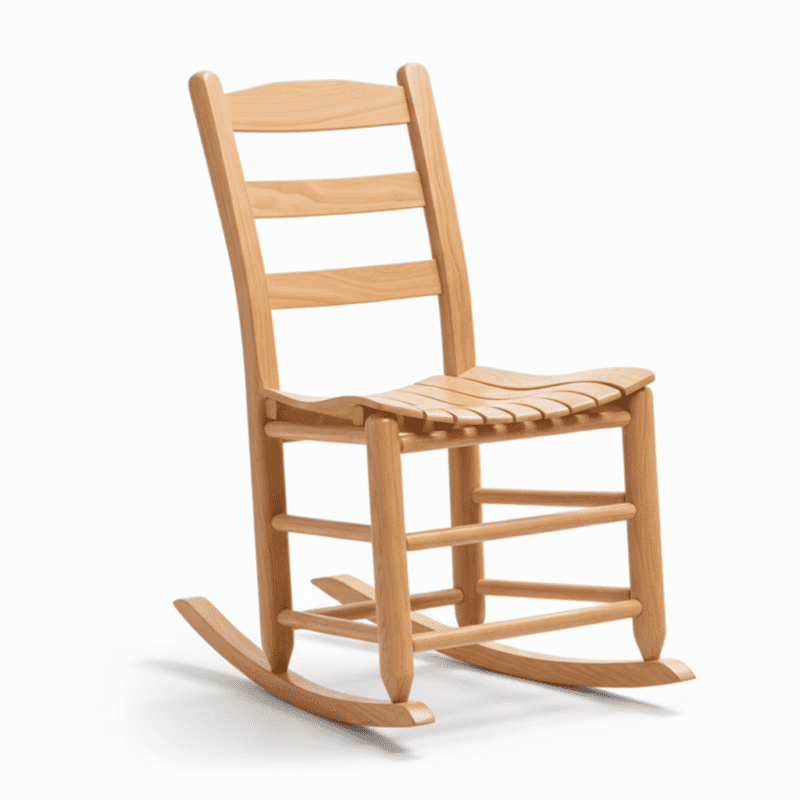 7-AuntAnnie-Child-Rocker-Life-Natural rocking chair for comfortable outdoor relaxation
